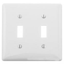 WALLPLATE, 2-G, 2) TOG, WH